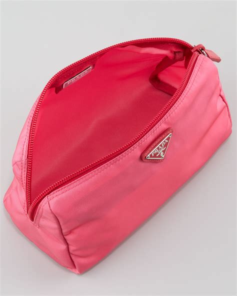 pink prada cosmetic bag